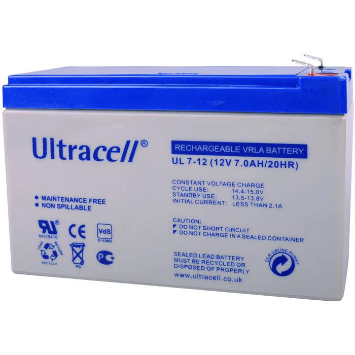 Μπαταρίες μολύβδου Ultracell 12V 7Ah F1