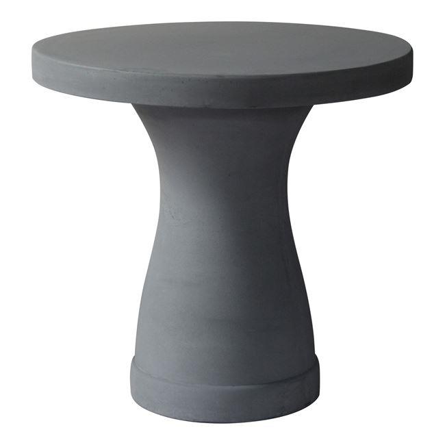 Τραπέζι "CONCRETE" από τεχνητό τσιμέντο σε χρώμα γκρι Φ80x75