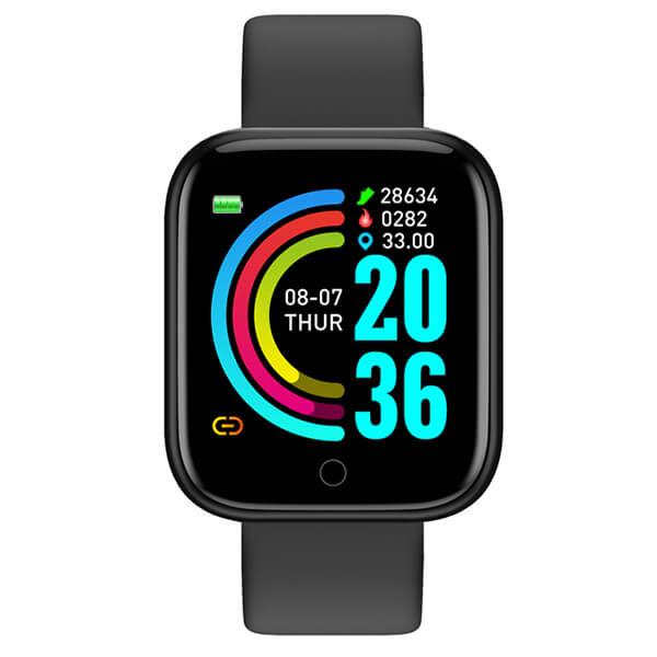 Smartwatch Bakeey D20 Blood Oxygen Pressure Heart Rate Monitor - Black