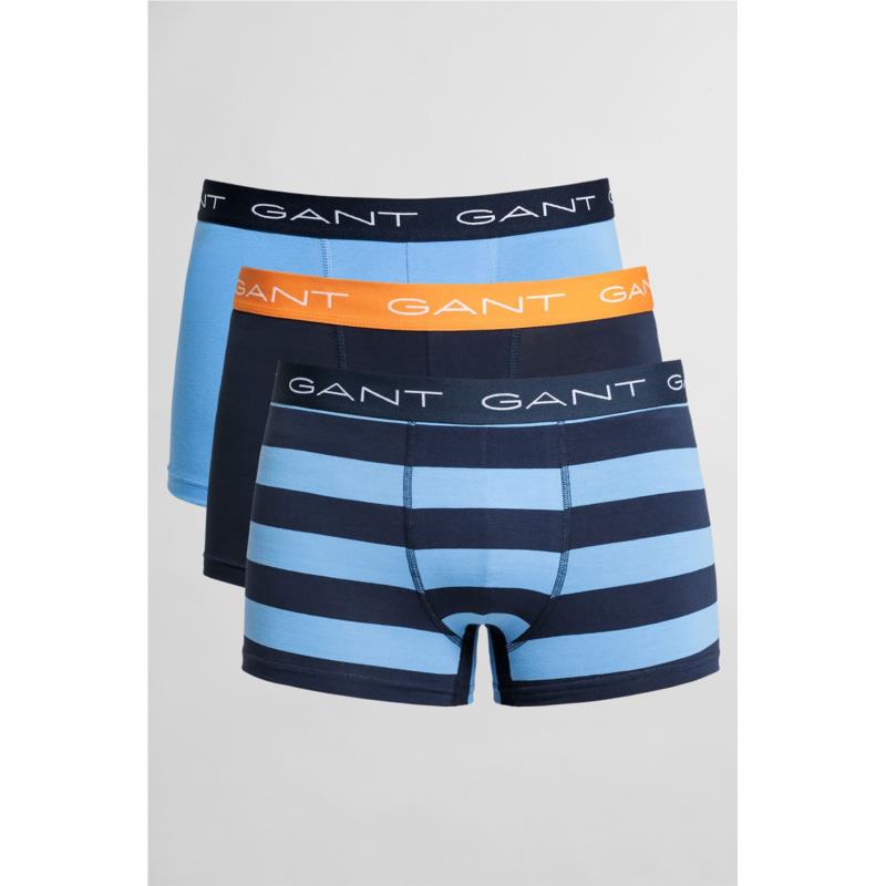 Gant ανδρικό σετ μποξεράκια με ριγέ σχέδιο (3 τεμάχια) "Rugby Stripe" - 902033623 - Μπλε
