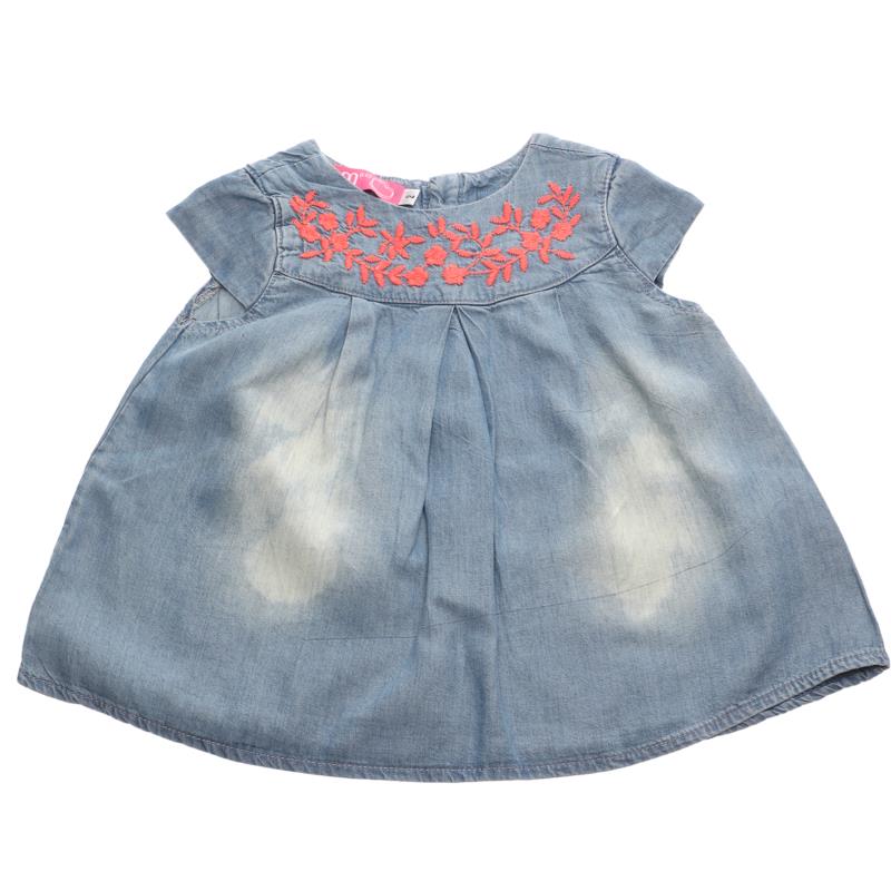 SAM 0-13 - Παιδικό τζιν φόρεμα για κορίτσια SAM 0-13 μπλε
