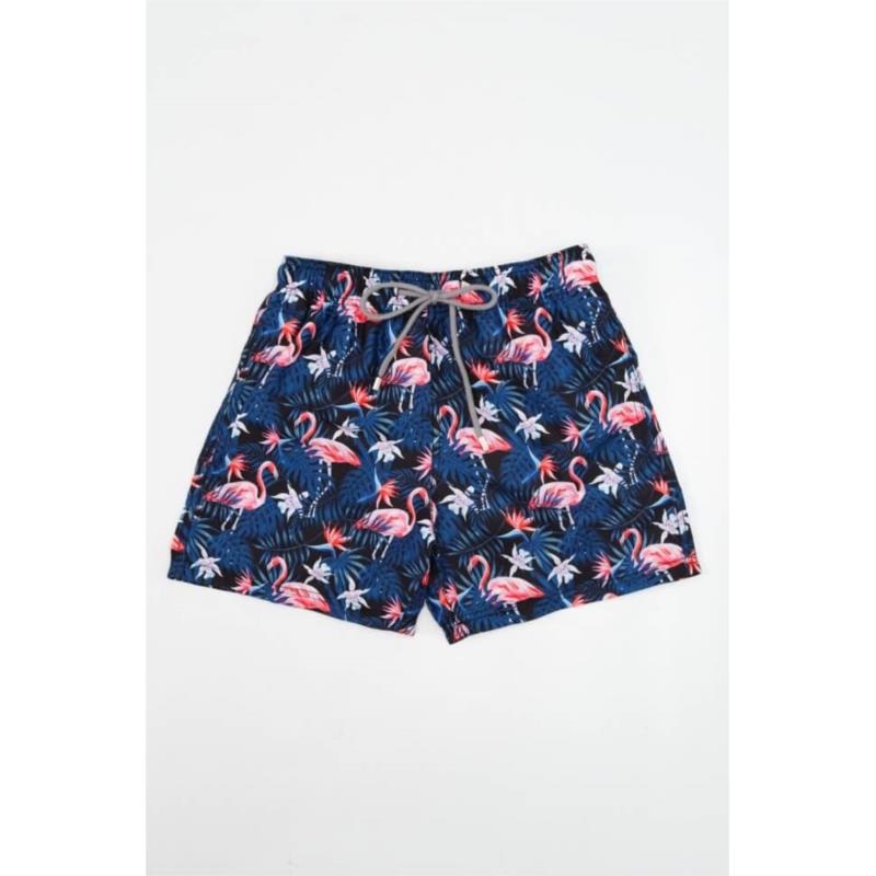 Μαγιό Ανδρικό Shorts Flamingo Slim Fit - Μαύρο