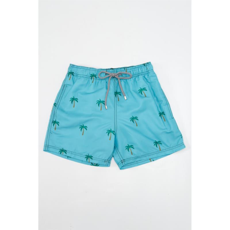 Μαγιό Ανδρικό Shorts Tropical Slim Fit - Πετρόλ