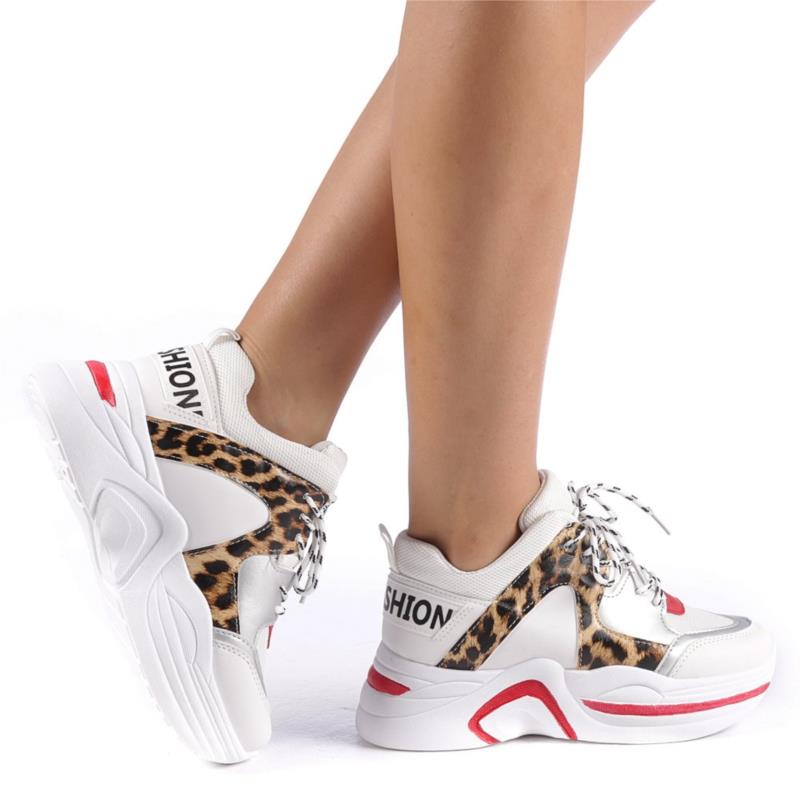 Γυναικεία αθλητικά παπούτσια Trania λεοπάρδαλη
