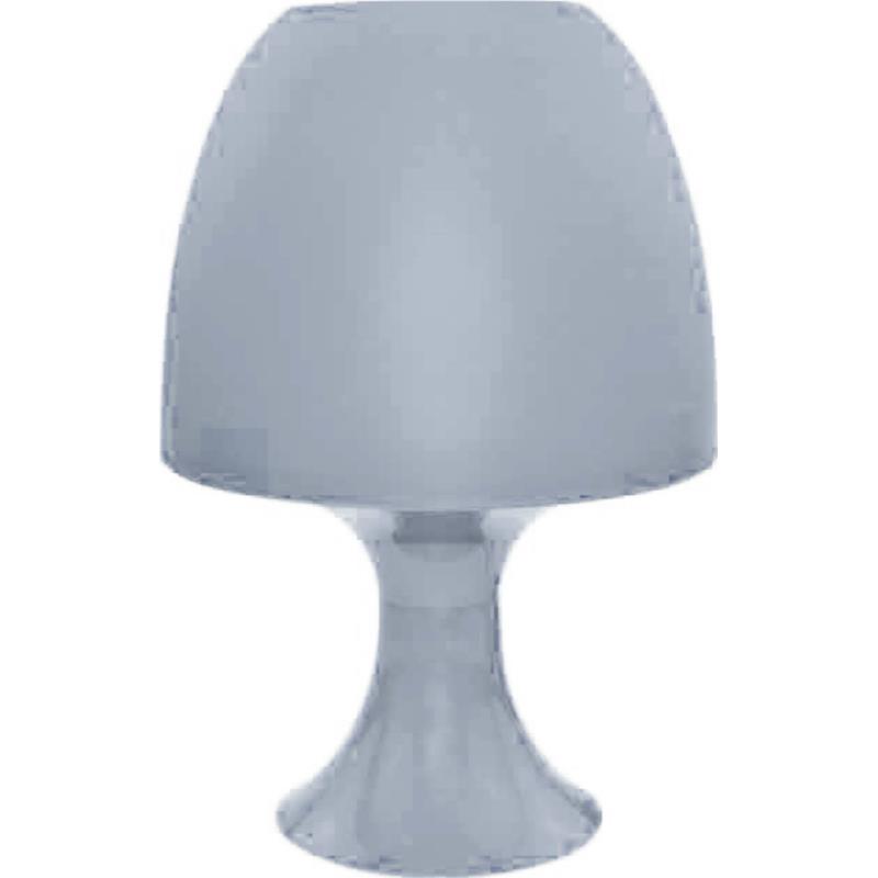 ACA Επιτραπέζιο Φωτιστικό Πλαστικό 'Nioki' Γκρί E14 16Χ25,5cm 1024SLGY