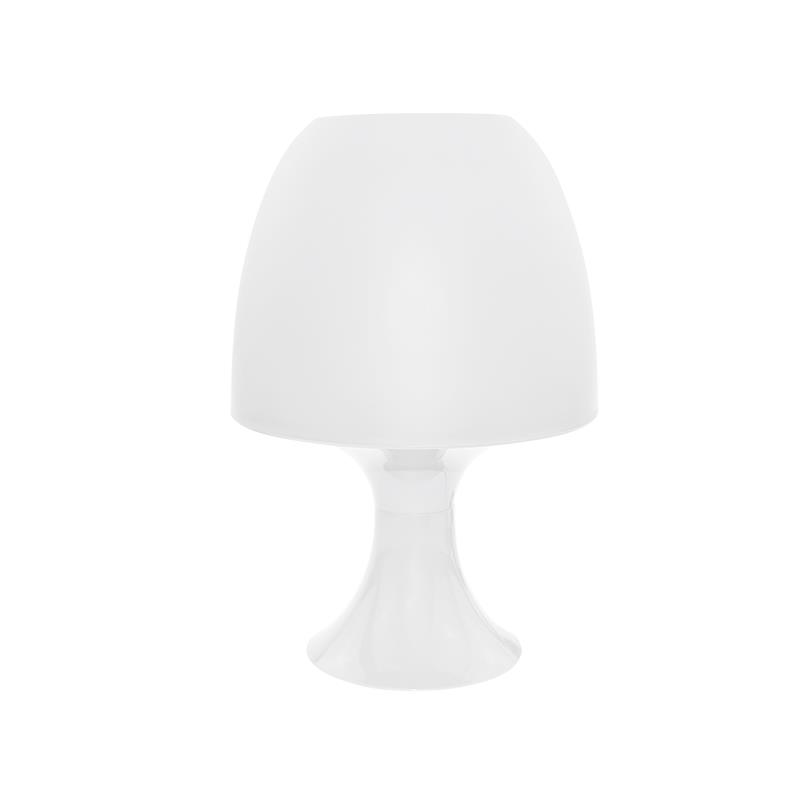 ACA Επιτραπέζιο Φωτιστικό Πλαστικό 'Nioki' Λευκό E14 16Χ25,5cm 1024SWH