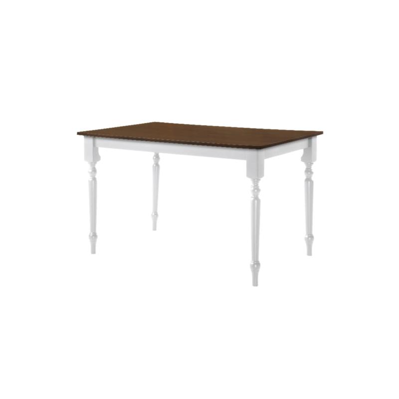 Τραπέζι SALOON Ξύλο Καρυδί/Άσπρο 150x90x74cm