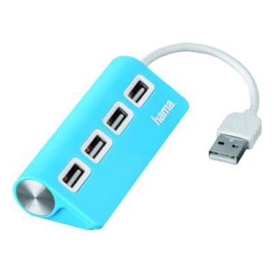 USB Hub 2.0 Hama 12179 4 ports Μπλε
