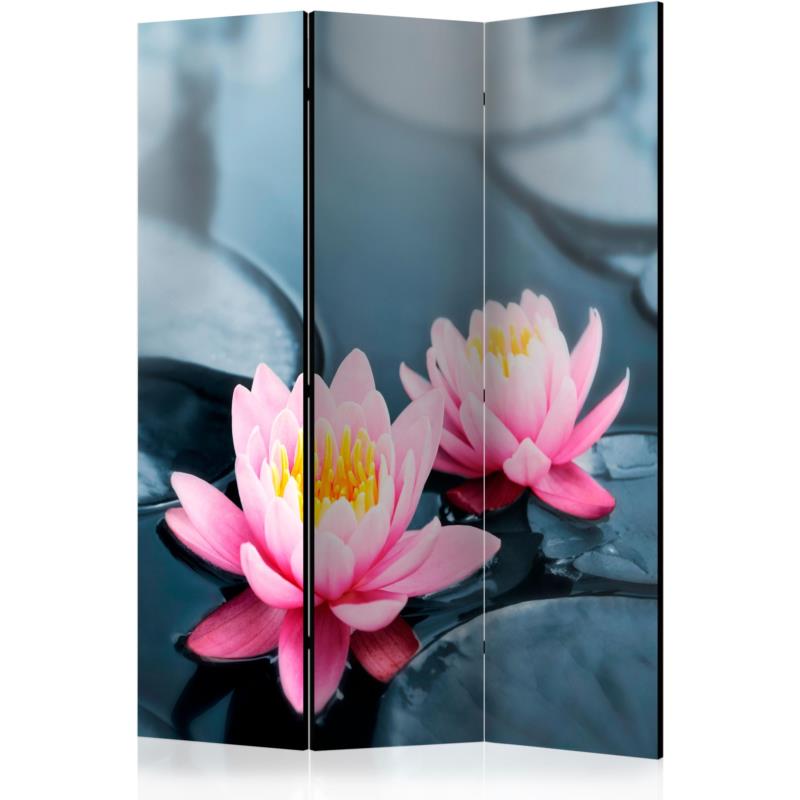 Διαχωριστικό με 3 τμήματα - Lotus blossoms [Room Dividers]