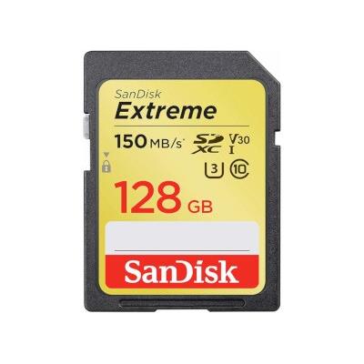 Κάρτα μνήμης UHS-I SDXC CARD 128 GB SanDisk Extreme C10 -SDSDXV5-128G-GNCIN
