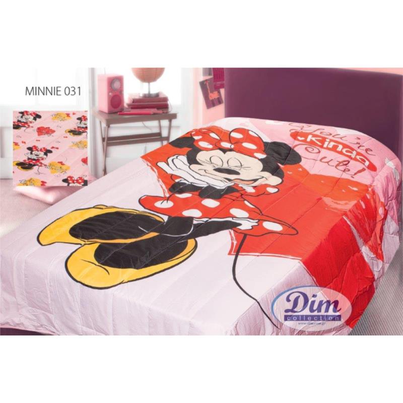 Πάπλωμα Διπλής Όψεως Μονό 160x250εκ. Minnie 031 Digital Print Disney Dimcol (Χρώμα: Λευκό) - Disney - 2121535301103199
