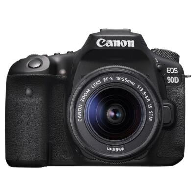 DSLR Canon EOS 90D EF 18-55S RUK/SEE - Μαύρο
