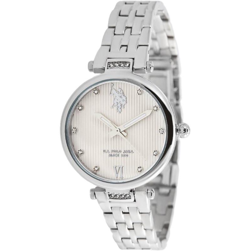 U.S. POLO Margot Crystals - USP5978ST , Silver case with Stainless Steel Bracelet