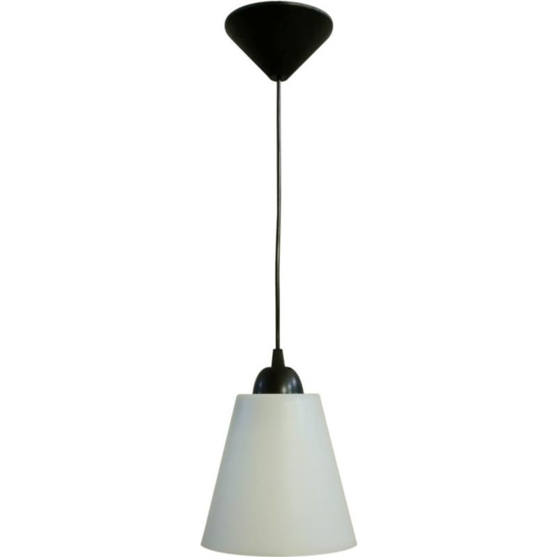 Heronia Φωτιστικό Οροφής Πλαστικό CONOS FUN-01 Λευκό/Μαύρο E27 16Χ86cm 31-0371