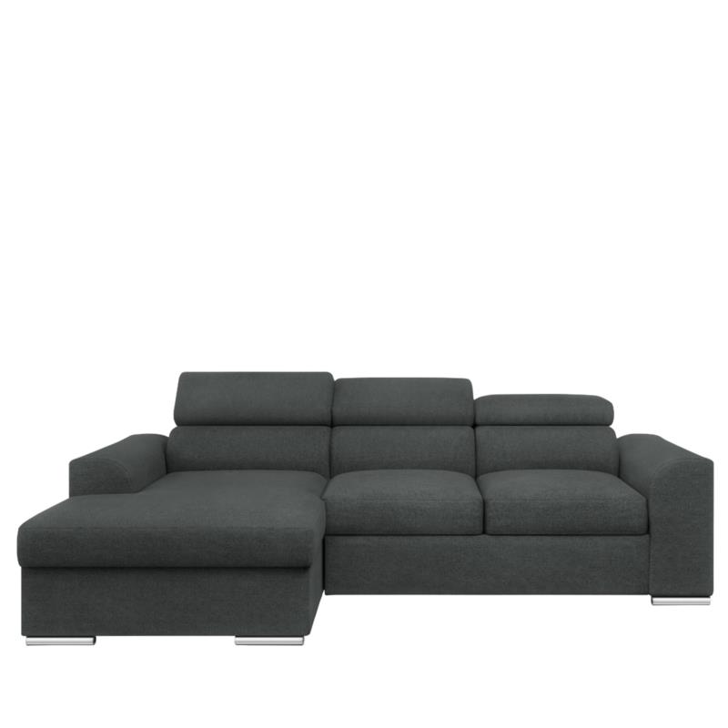 Καναπές Κρεβάτι Γωνιακός BARI Γκρι 242x170x75-90cm