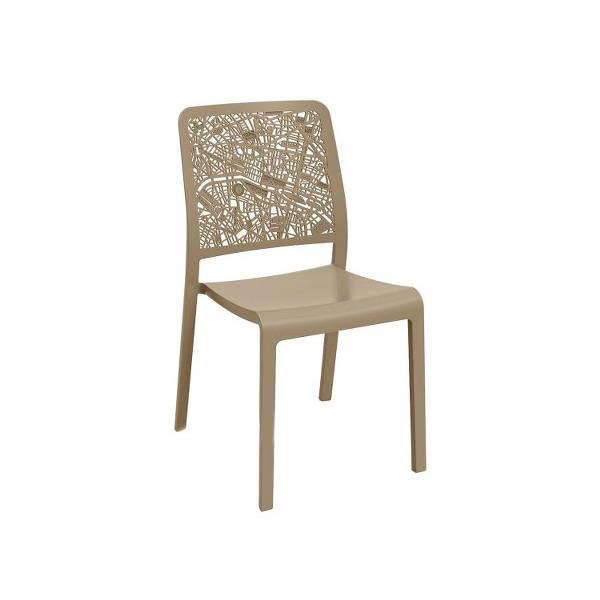 Καρέκλα Εξωτερικού Χώρου City Cappuccino - Allibert - city-k-chair-cappuccino