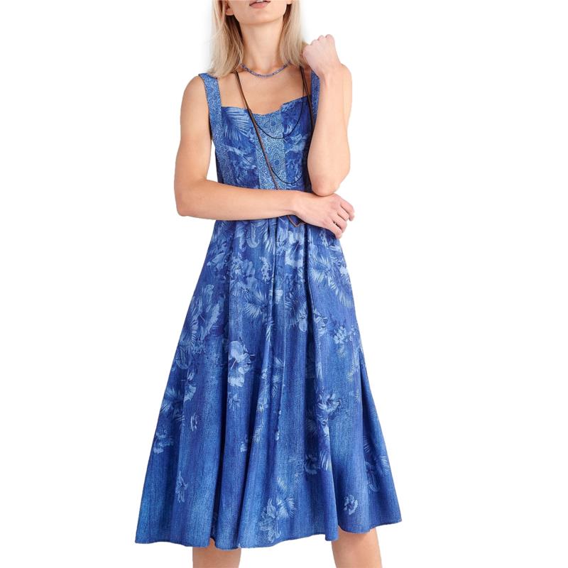 Φόρεμα Ale Midi Με Φλοράλ Print 81268858-BLUE IRIS