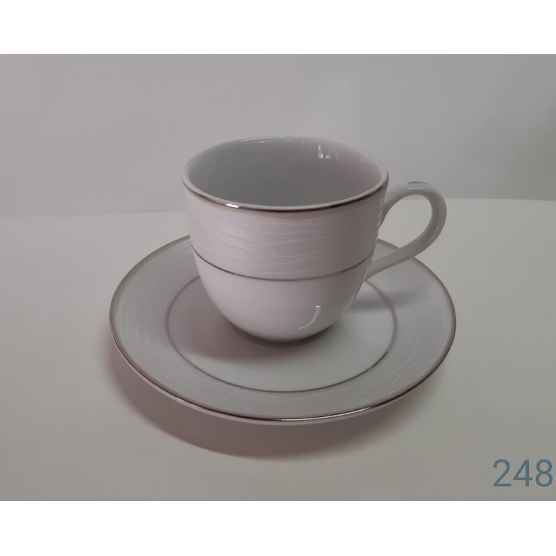 Σετ Φλυτζάνια Καφέ 6τμχ 120ml Πορσελάνης 248 (Υλικό: Πορσελάνη) - AB - 6-248-coffee