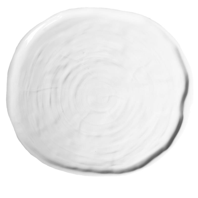 Πιάτο Φρούτου Πορσελάνης Volcano White Snow ESPIEL 16x1,5εκ. QAA112K6 (Υλικό: Πορσελάνη, Χρώμα: Λευκό) - ESPIEL - QAA112K6