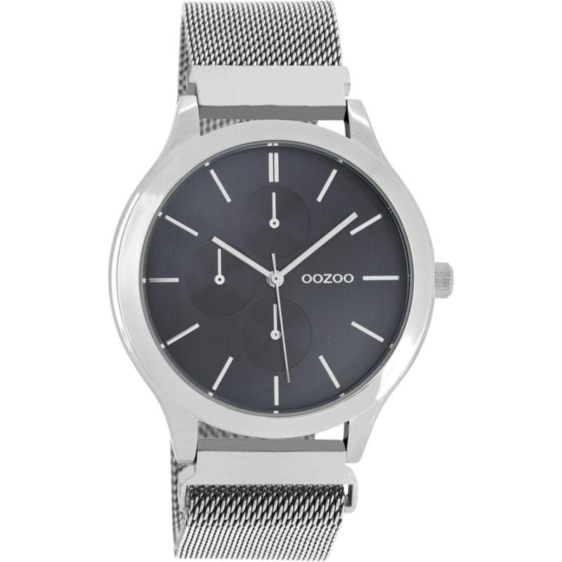 OOZOO Q3 - C10686, Silver case with Stainless Steel Bracelet