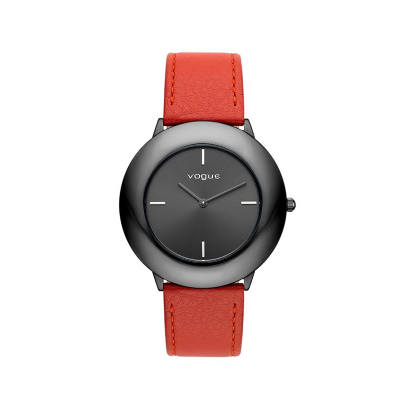 VOGUE - Γυναικείο ρολόι με λουράκι VOGUE κόκκινο μαύρο