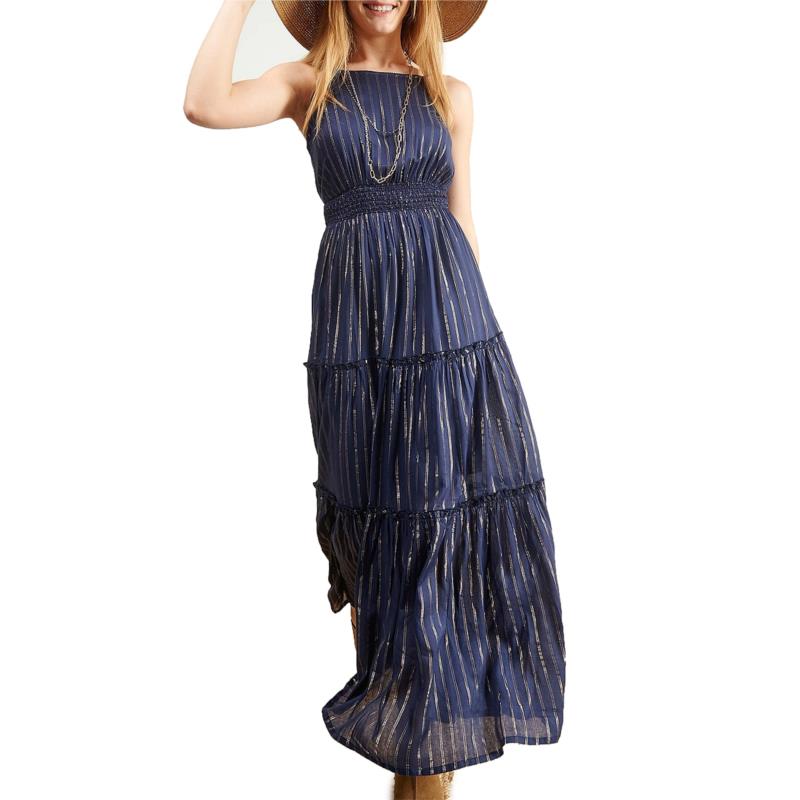 Φόρεμα Attrattivo Gypsy Με Λούρεξ 9912854-BLUE
