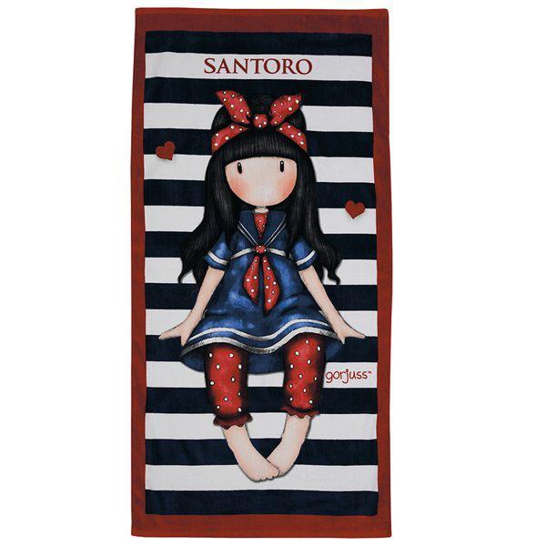 Santoro 5810 Πετσέτα Θαλάσσης 75x150 Μαυρο-κοκκινο Beach Towel Cartoon Santoro