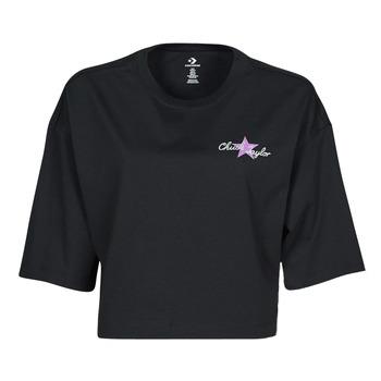 T-shirt με κοντά μανίκια Converse CHUCK INSPIRED HYBRID FLOWER OVERSIZED CROPPED TEE Σύνθεση: Βαμβάκι
