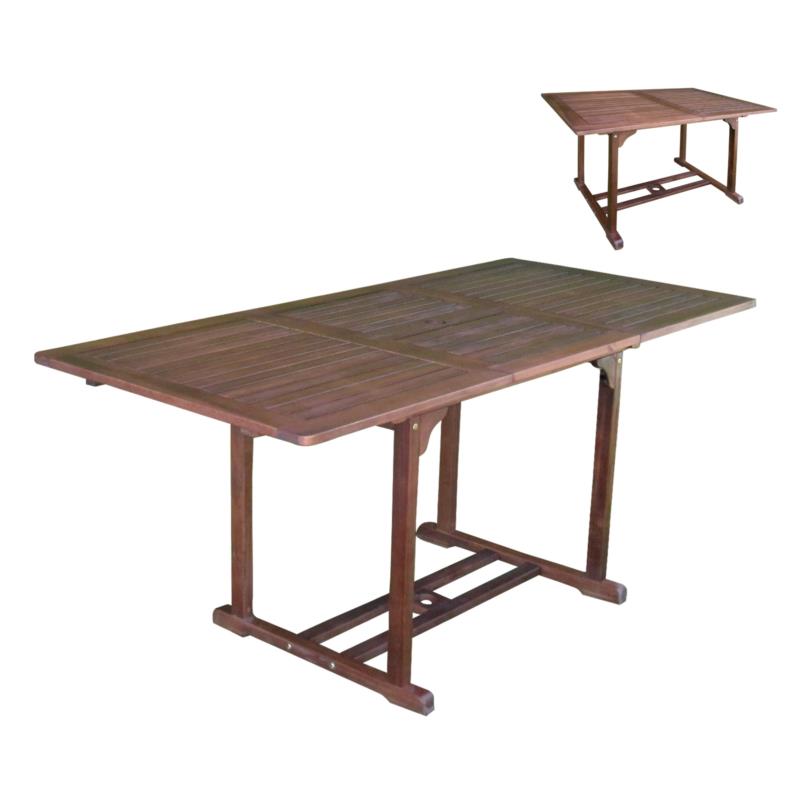 Τραπέζι GARDEN 120+50x80cm Επεκτ.Acacia