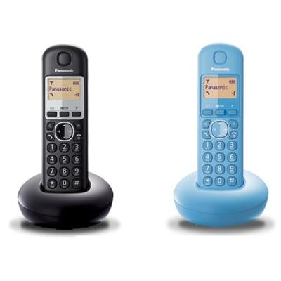 Ασύρματο Τηλέφωνο Panasonic KXTGB210 Μαύρο & Γαλάζιο