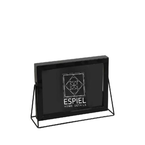 Κορνίζα Μεταλλική Μαύρη ESPIEL 15x10εκ. FAM519 (Υλικό: Μεταλλικό, Χρώμα: Μαύρο) - ESPIEL - FAM519