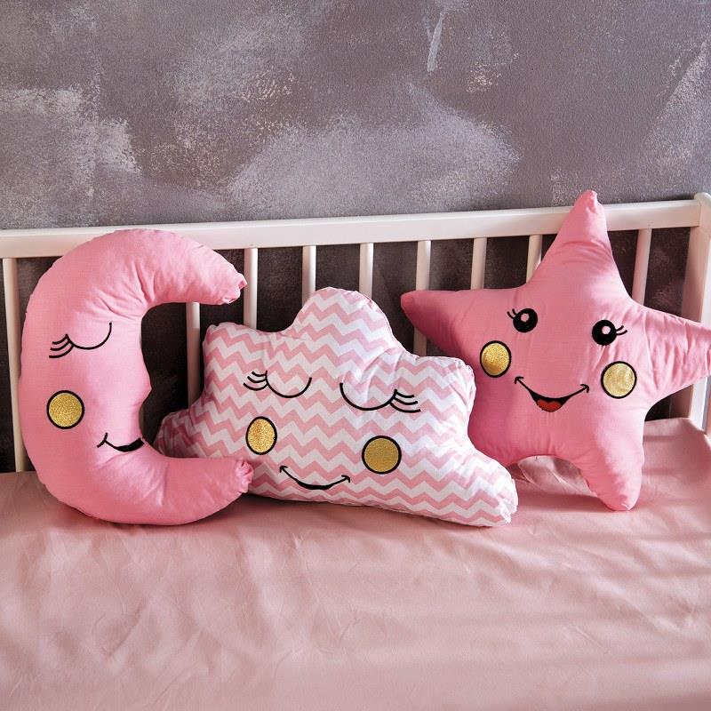 Sbaby Σετ Μαξιλαρια Baby Deco Pillows Pink