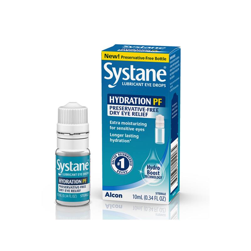 Systane Hydration Οφθαλμικές σταγόνες χωρίς συντηρητικά 10 ml
