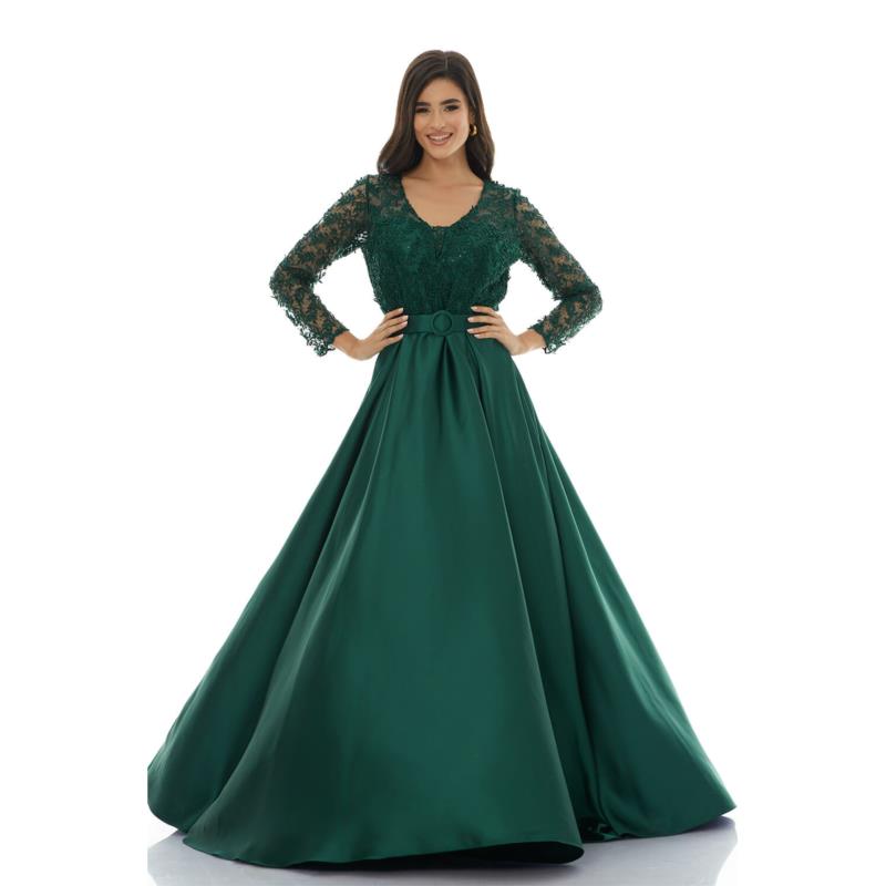 Μάξι Lordy Φόρεμα Κεντημένη Floral Δαντέλα Πράσινο