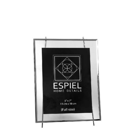 Κορνίζα Μεταλλική Ασημί ESPIEL 10x15εκ. FAM504 (Υλικό: Μεταλλικό, Χρώμα: Ασημί ) - ESPIEL - FAM504