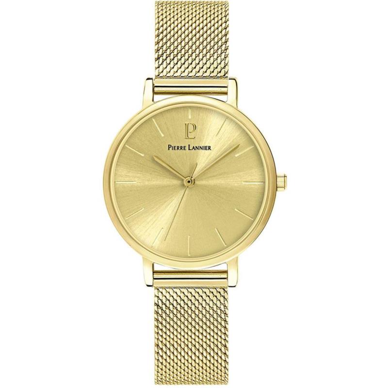 PIERRE LANNIER Symphony - 088F542 Gold case with Stainless Steel Bracelet