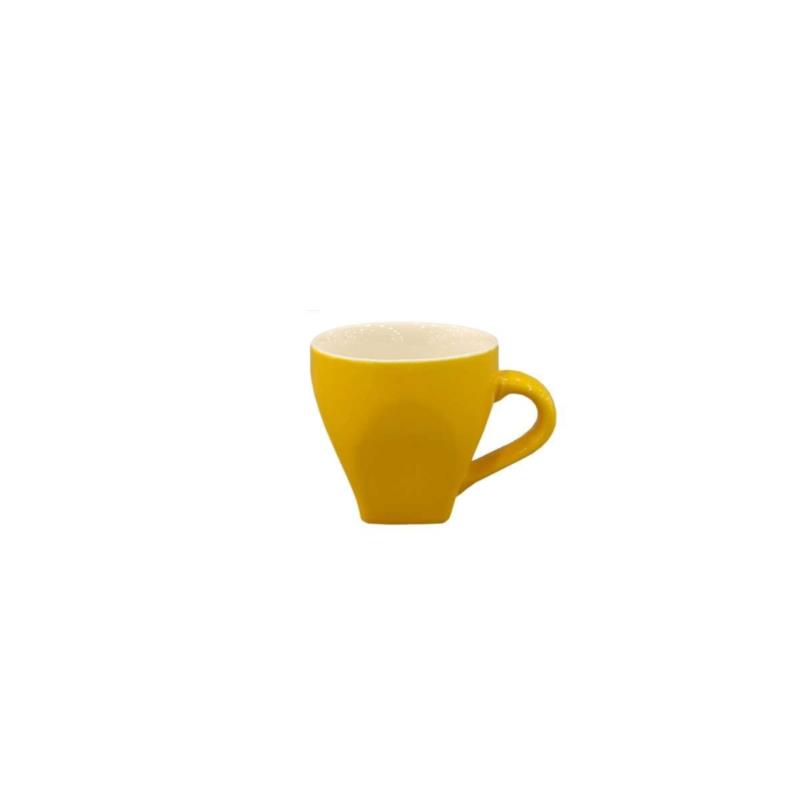 Φλυτζάνι Espresso Πορσελάνης Κίτρινο Must Art Et Lumiere 80ml 06653 (Σετ 4 Τεμάχια) (Υλικό: Πορσελάνη, Χρώμα: Κίτρινο ) - Art Et Lumiere - lumiere_06653
