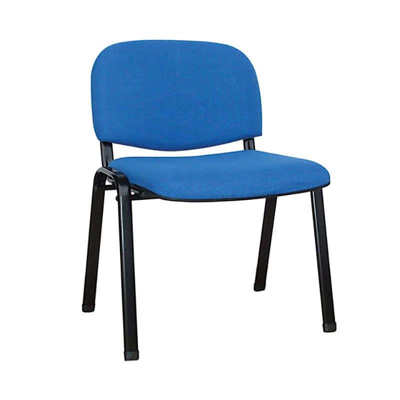 Καρέκλα Γραφείου MILOS Μαύρο/Μπλε Μέταλλο/Ύφασμα 53x57x46/78.5cm