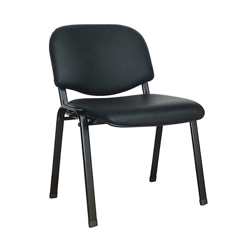 Καρέκλα Γραφείου MILOS Μαύρο Μέταλλο/PU 53x57x46/78.5cm