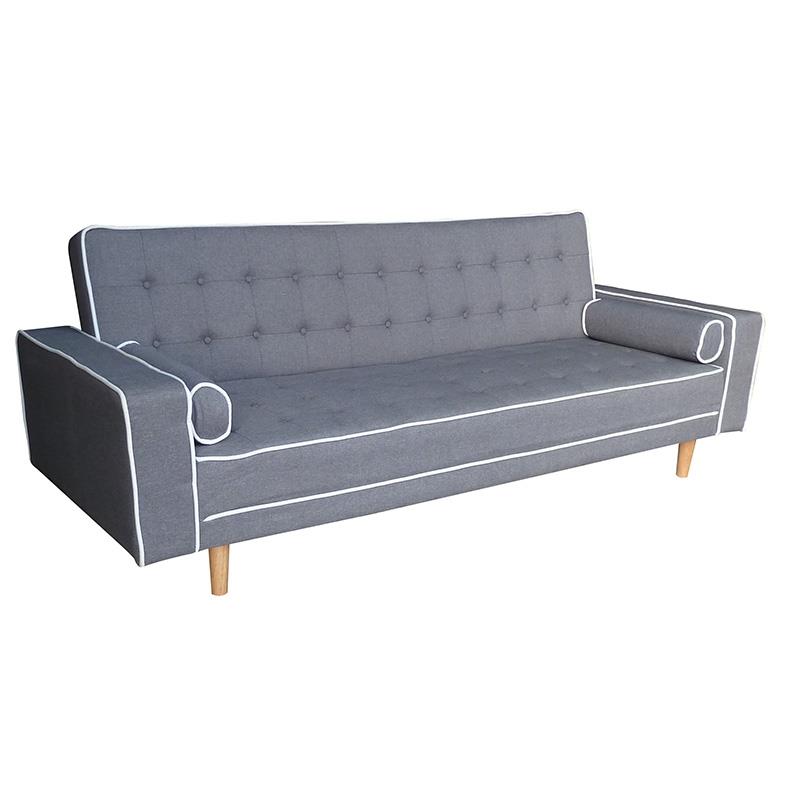 Καναπές-Κρεβάτι Τριθέσιος VITORIA Γκρι Ύφασμα 224x87x84cm