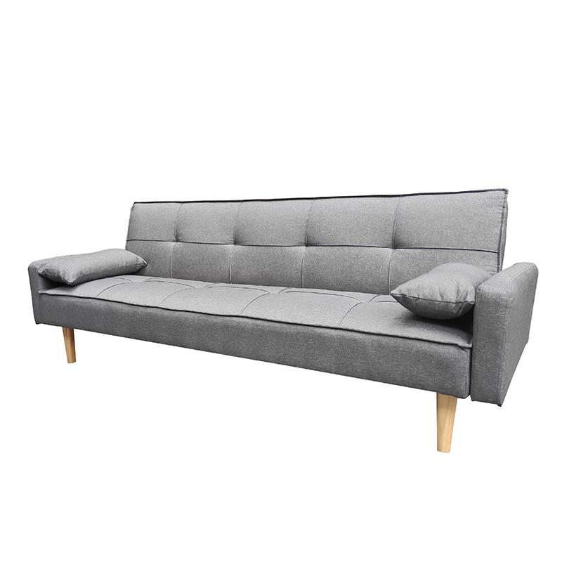 Καναπές-Κρεβάτι Τριθέσιος DARBY Γκρι Ύφασμα 204x79x77cm