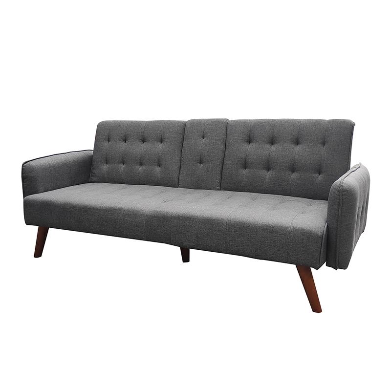 Καναπές-Κρεβάτι Τριθέσιος DEMI Γκρι Ύφασμα 180x88x77cm