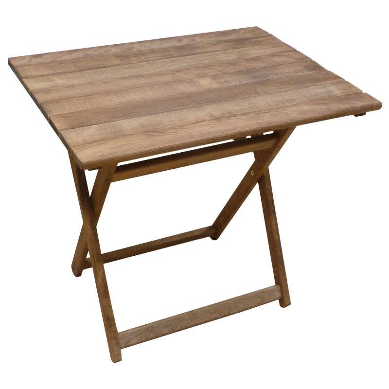 Τραπέζι Πτυσσόμενο Καρυδί Ξύλο 60x80x73cm