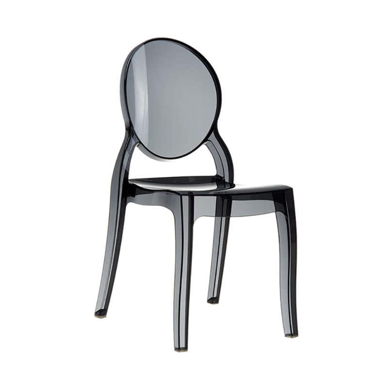 Καρέκλα Στοιβαζόμενη ELIZABETH Μαύρο Ακρυλικό 47x50x90cm