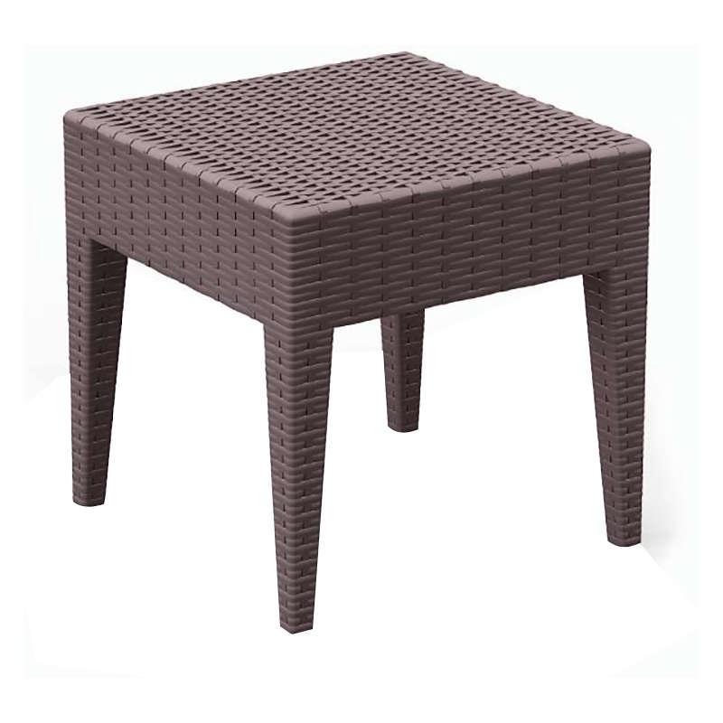 Τραπέζι MIAMI Καφέ PP 45x45x45cm