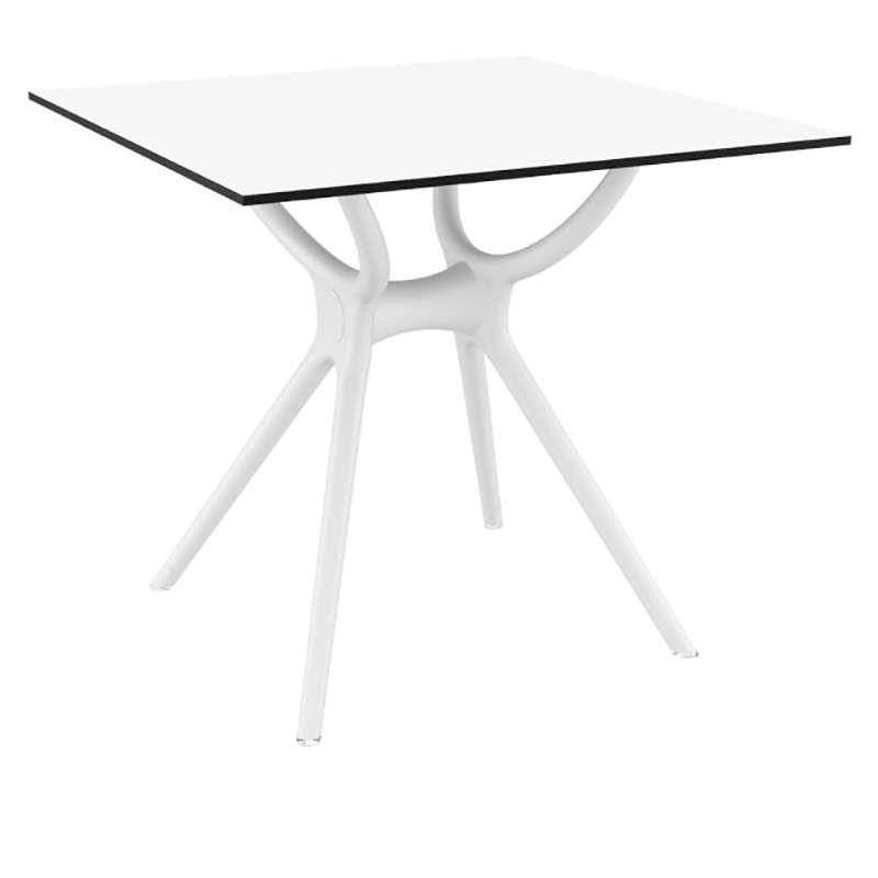 Τραπέζι AIR Λευκό PP/HPL 80x80x74cm