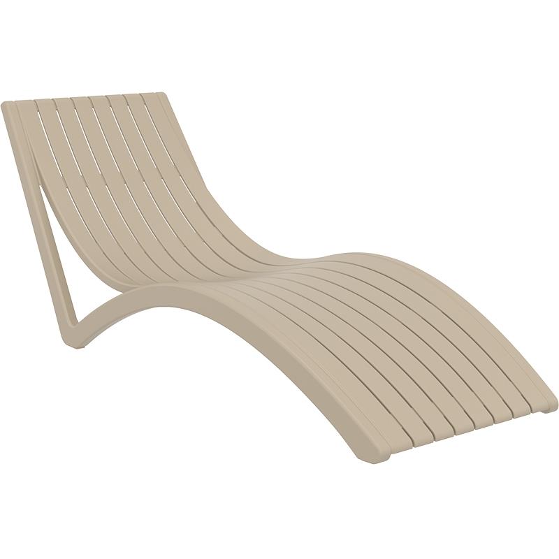 Ξαπλώστρα SLIM Dove Grey PP 72x180x70cm