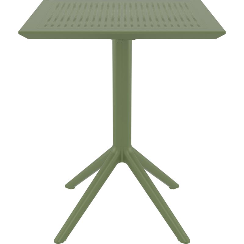 Τραπέζι Πτυσσόμενο SKY Olive Green PP 60x60x74cm