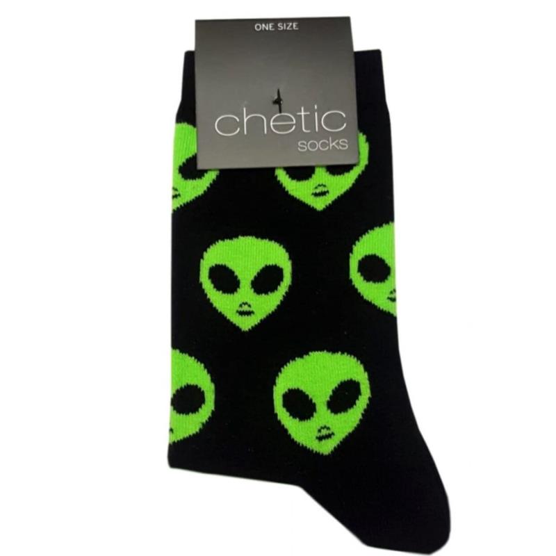 Κάλτσες με σχέδιο Alien unisex 78% βαμβάκι