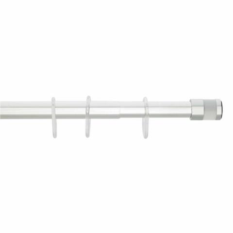 Πτυσσόμενος Βραχίονας Μπάνιου 160-260cm Grekon 1240 Glass White